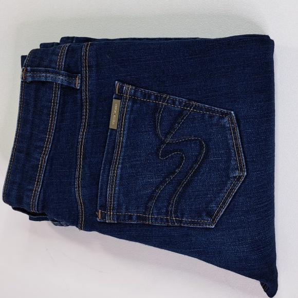 White House Black Market Boot Leg Mid-Rise Blue Jeans Size 0S - Picture 9 of 17